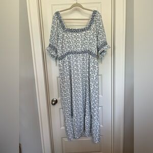 NWT ROOLEE Floral Midi Dress Size XL